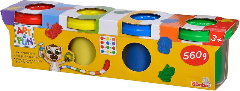 Simba Art and Fun Weight Soft Dough In - 4 Colors - 6320642 - Image 3